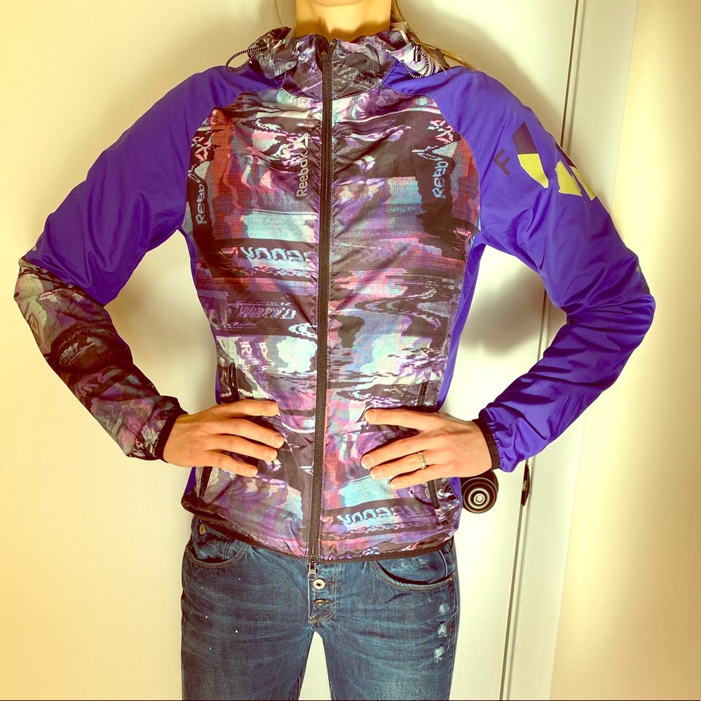 Reebok abstract print jacket
